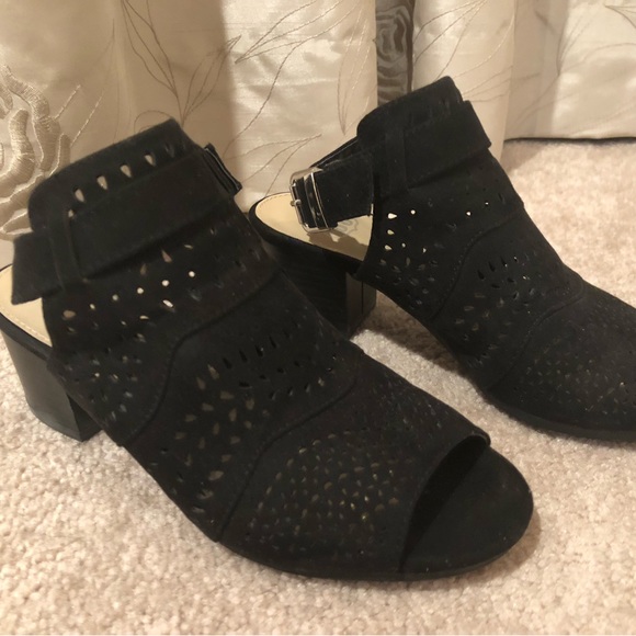 Route 66 Open Toe Slingback Chunky Heels, Size 5 - Picture 2 of 6